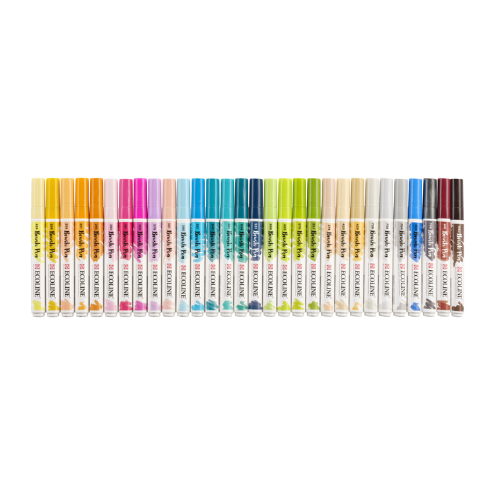 Conjunto de 30 marcadores aquarela Ecoline Brush Pen Conjunto adicional