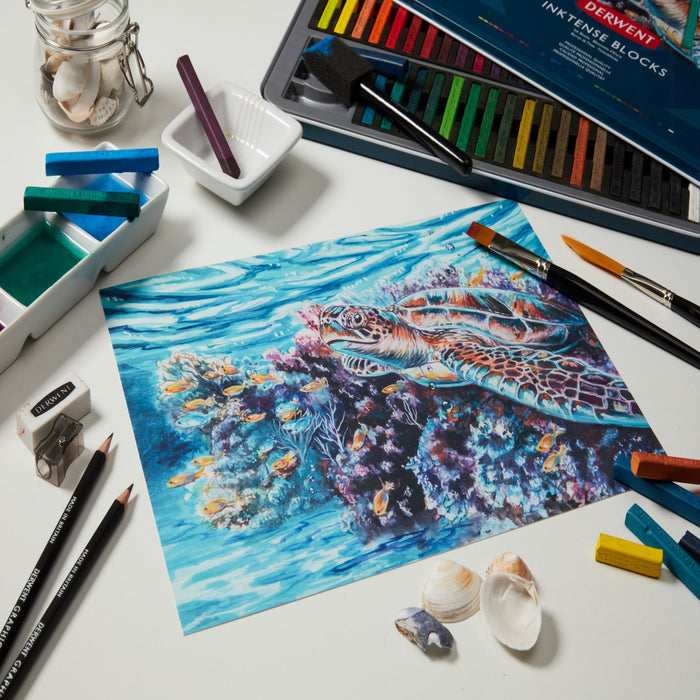 Conjunto de 72 barras de cores Inktense Blocks - Derwent