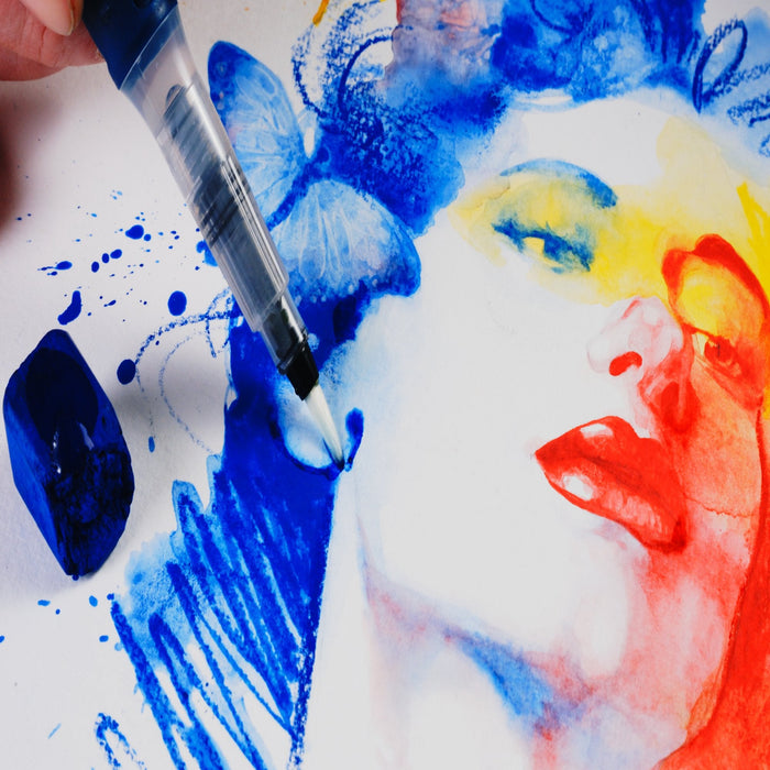 Conjunto de 12 bastões de cores Inktense XL Blocks - Derwent