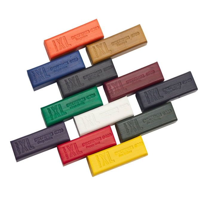 Conjunto de 12 bastões de cores Inktense XL Blocks - Derwent