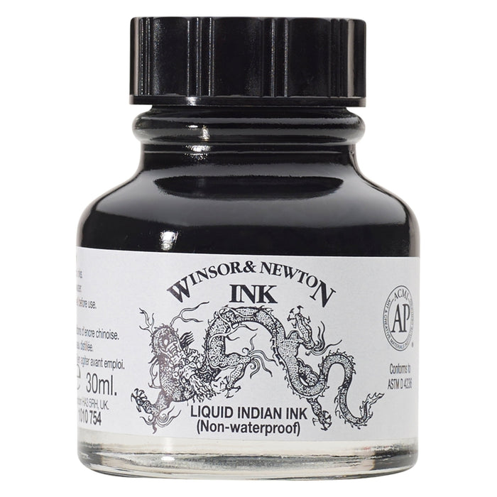 Tinta da China Negra 30 ml - Winsor & Newton