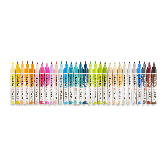Conjunto de 30 marcadores aquarela Ecoline Brush Pen Conjunto adicional