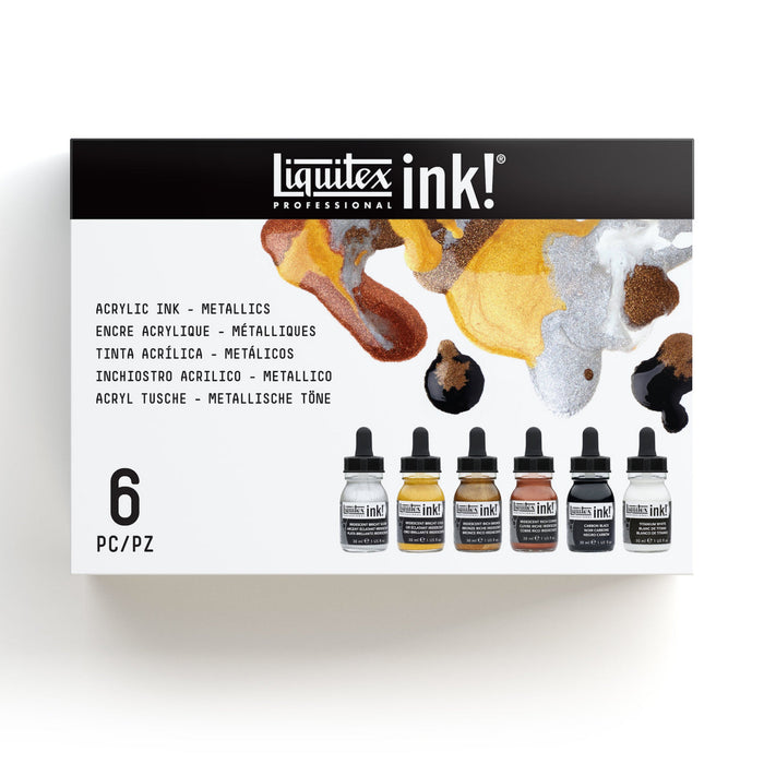 Conjunto de tintas acrílicas metálicas - Liquitex