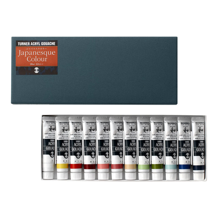 Conjunto 12 Turner Acrílico Guache Japonês 20ml