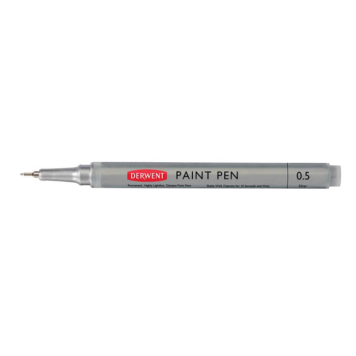 Conjunto 4 de 5 marcadores acrílicos de ponta fina Paint Pen - Derwent