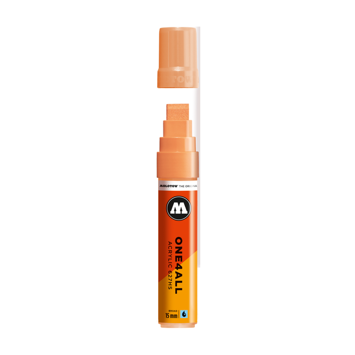 Conjunto de 6 marcadores acrílicos ONE4ALL 627HS PASTEL SET 15MM Molotow