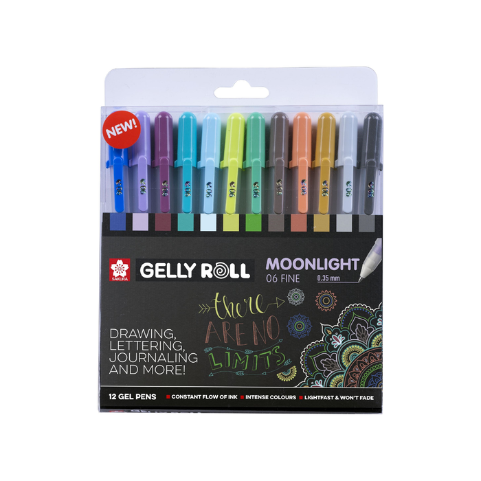 Conjunto de 6 canetas de gel Moonlight cosmos Gelly roll - Sakura
