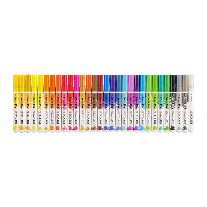 Conjunto de 30 marcadores de aquarela Ecoline Brush Pen BASIC set