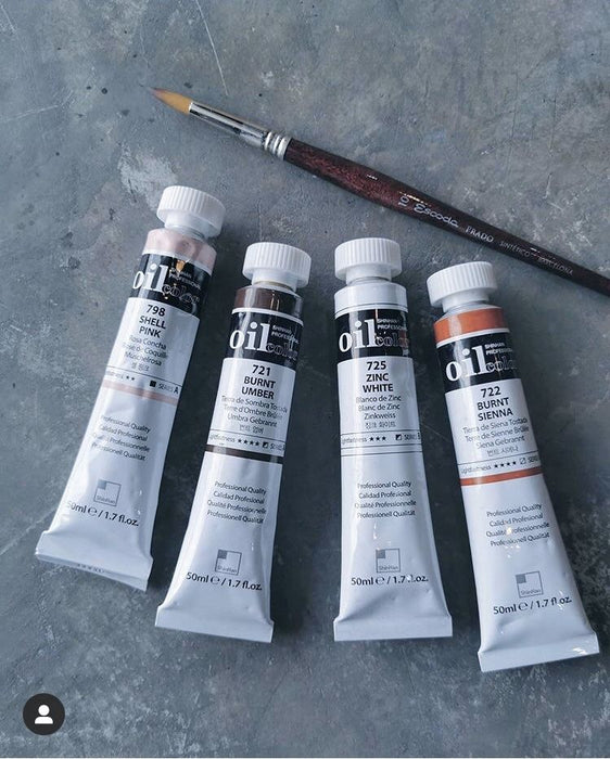 Conjunto de tinta a óleo B 12 Unidades 50ml - ShinHan profissional