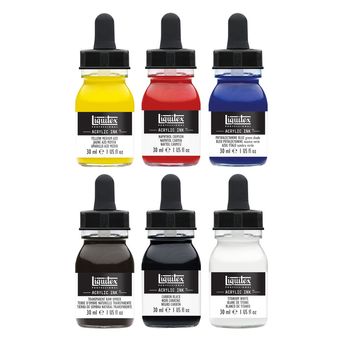 Conjunto de tinta acrílica 6 cores essenciais - Liquitex