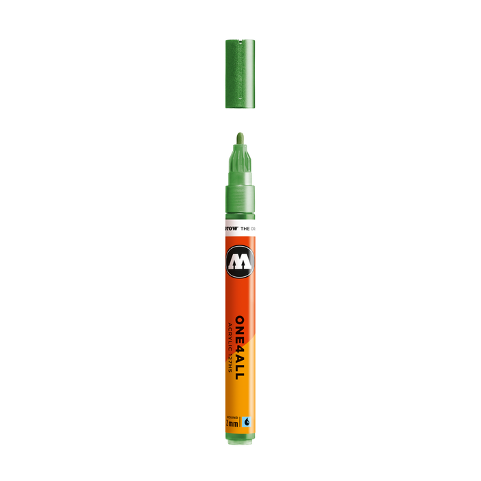 Conjunto de 6 marcadores acrílicos ONE4ALL 127HS set Metálico 2MM Molotow