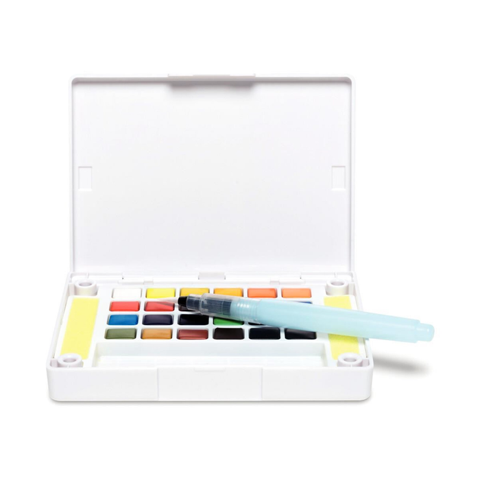 Conjunto aquarela de desenho Sakura Koi com 24 panelas