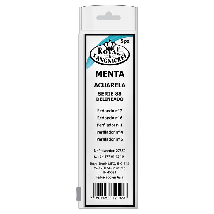 Conjunto de 5 pincéis para eyeliner - R&L Mint S88