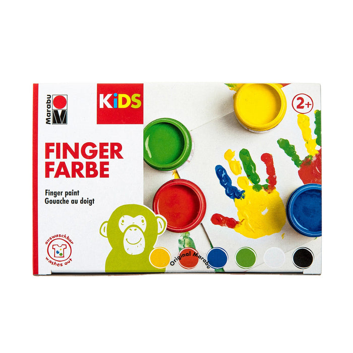 Conjunto de pintura a dedo Marabu Kids 6x100 ml