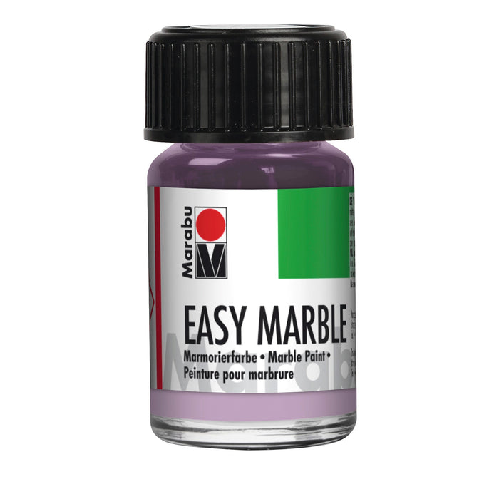 Conjunto de tinta mármore mármore fácil Marabu tons pastel 6x15ml