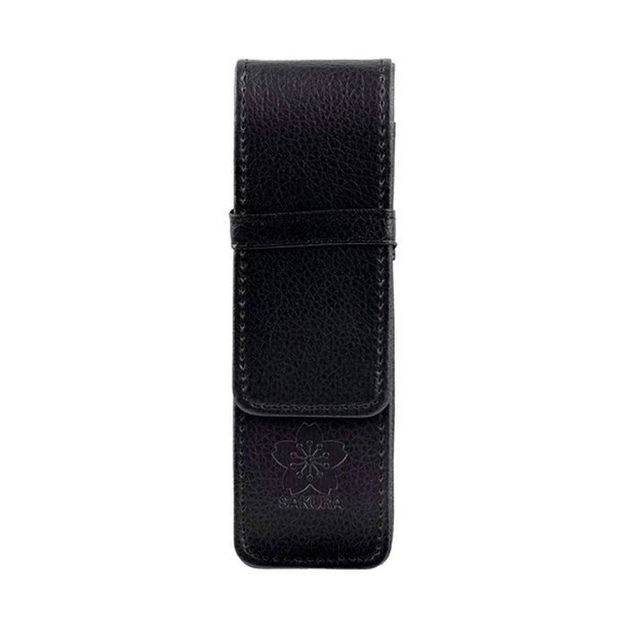 Estojo de couro sintético com 3 edição limitada Pigma Micron Black & Gold calibrados - Sakura