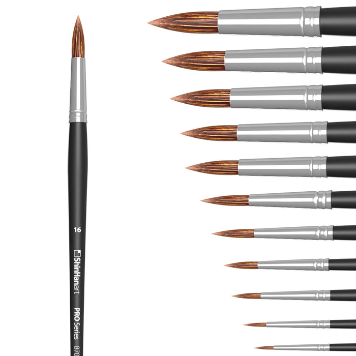 Pincel redondo profissional para aquarela 870R ML - ShinHan Art