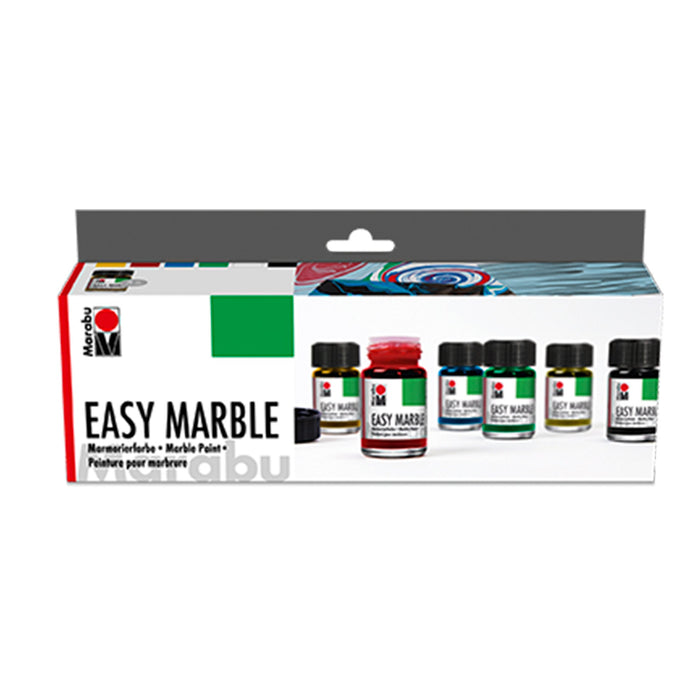 Conjunto de tinta mármore mármore fácil Marabu 6x15ml
